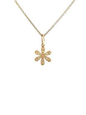 Sydney Evan Diamond Flower Pendant 0.06ctw 14K YG Metal
